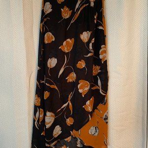 Fall Colored Faux Wrap Skirt (XS)